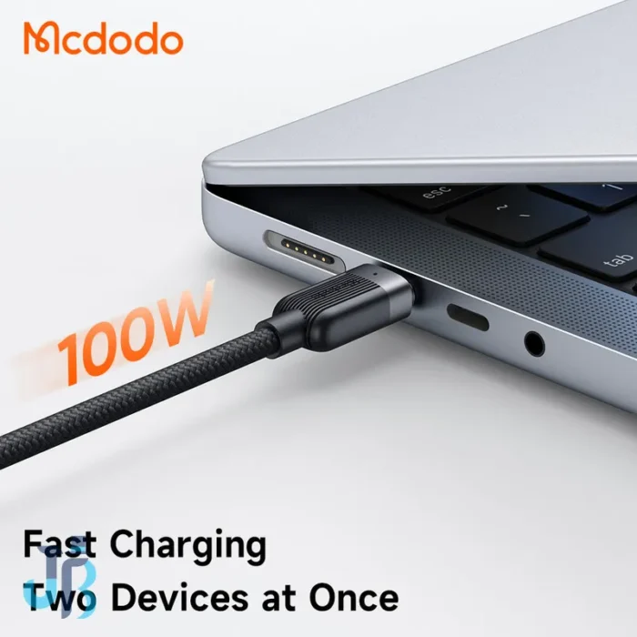 کابل فنری دو سر Type-C مک دودو Mcdodo CA-738 توان 100 وات طول 1.5 متر