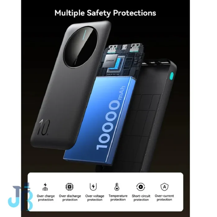 joyroom-jr-pbf12-10000mah-power-bank پاوربانک جوی روم مدل JR-PBF12 ظرفیت 10000 میلی آمپرساعت