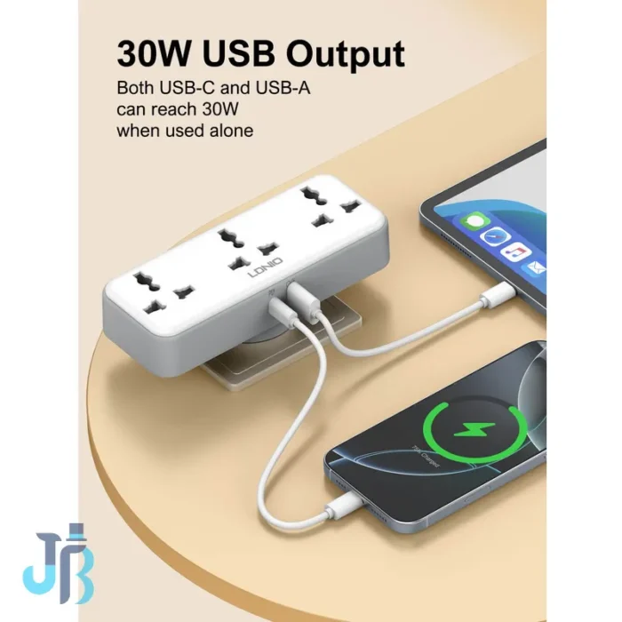 Ldnio-SC3317-Portable-Extension-Power-Socket چند راهی برق و شارژر الدینیو Ldnio SC3317 دارای 3 پورت