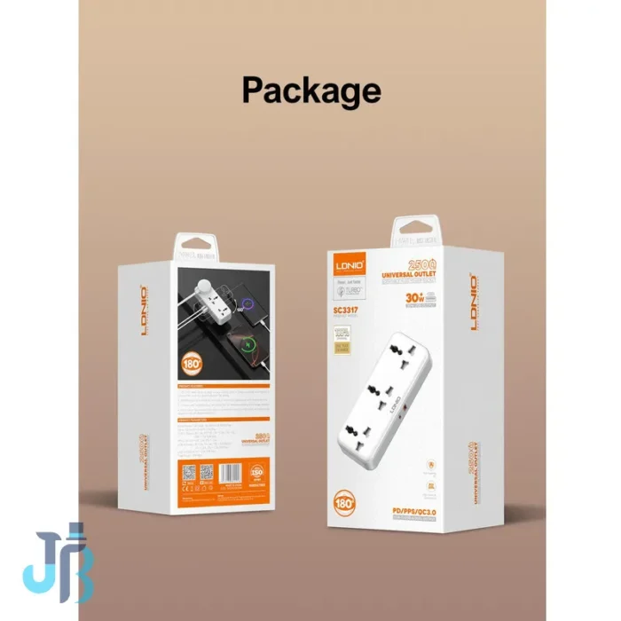 Ldnio-SC3317-Portable-Extension-Power-Socket چند راهی برق و شارژر الدینیو Ldnio SC3317 دارای 3 پورت