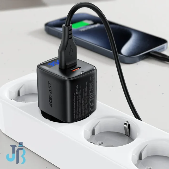 ACEFAST-A116-PD35W-Fast-Charger شارژر دیواری 35 وات دو پورت ایس فست مدل A116