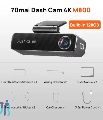 دوربین خودرو شیائومی Xiaomi 70mai M800 Dash Cam همراه دوربین عقب